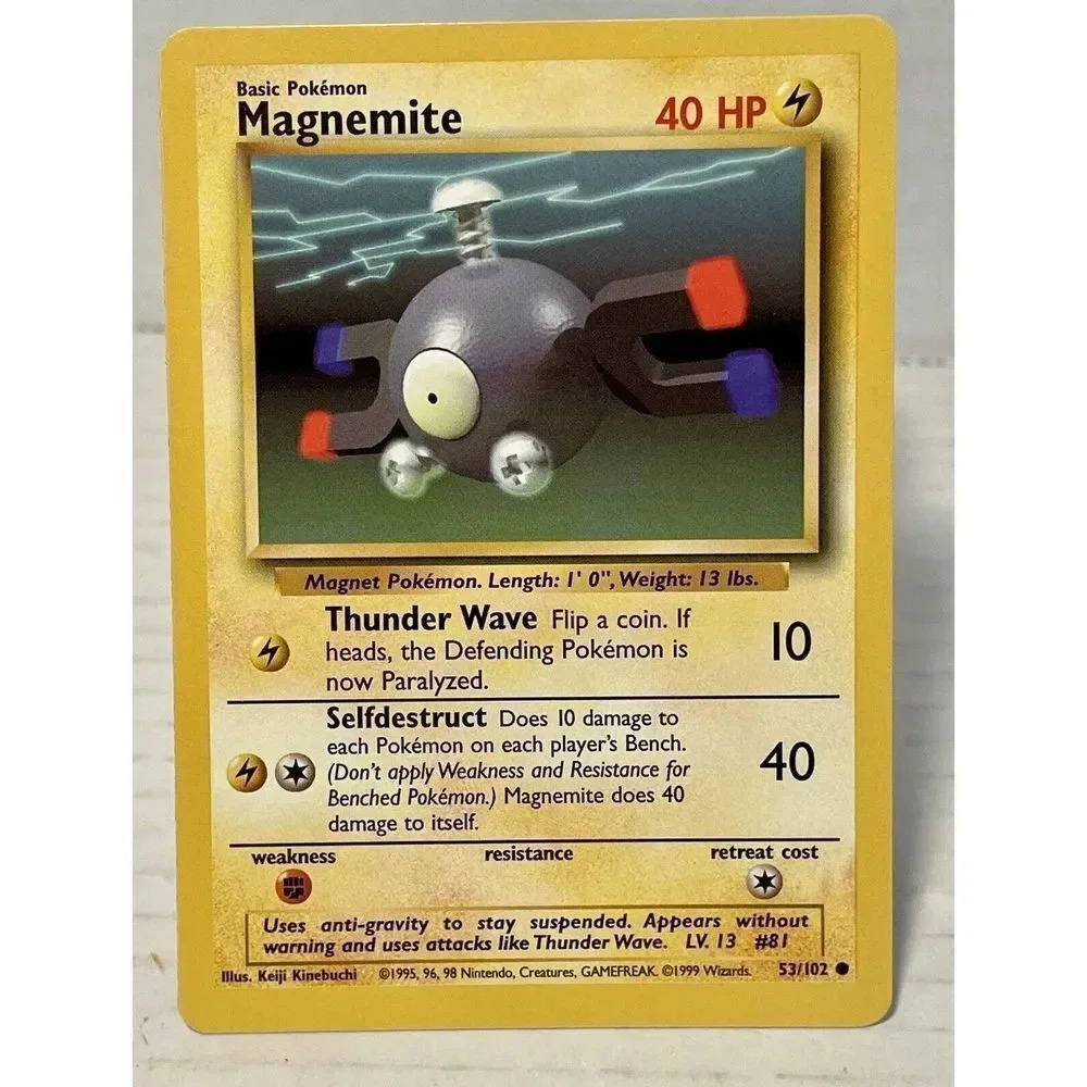 1999 Pokémon‎ Unlimited Magnemite #53/102 LP